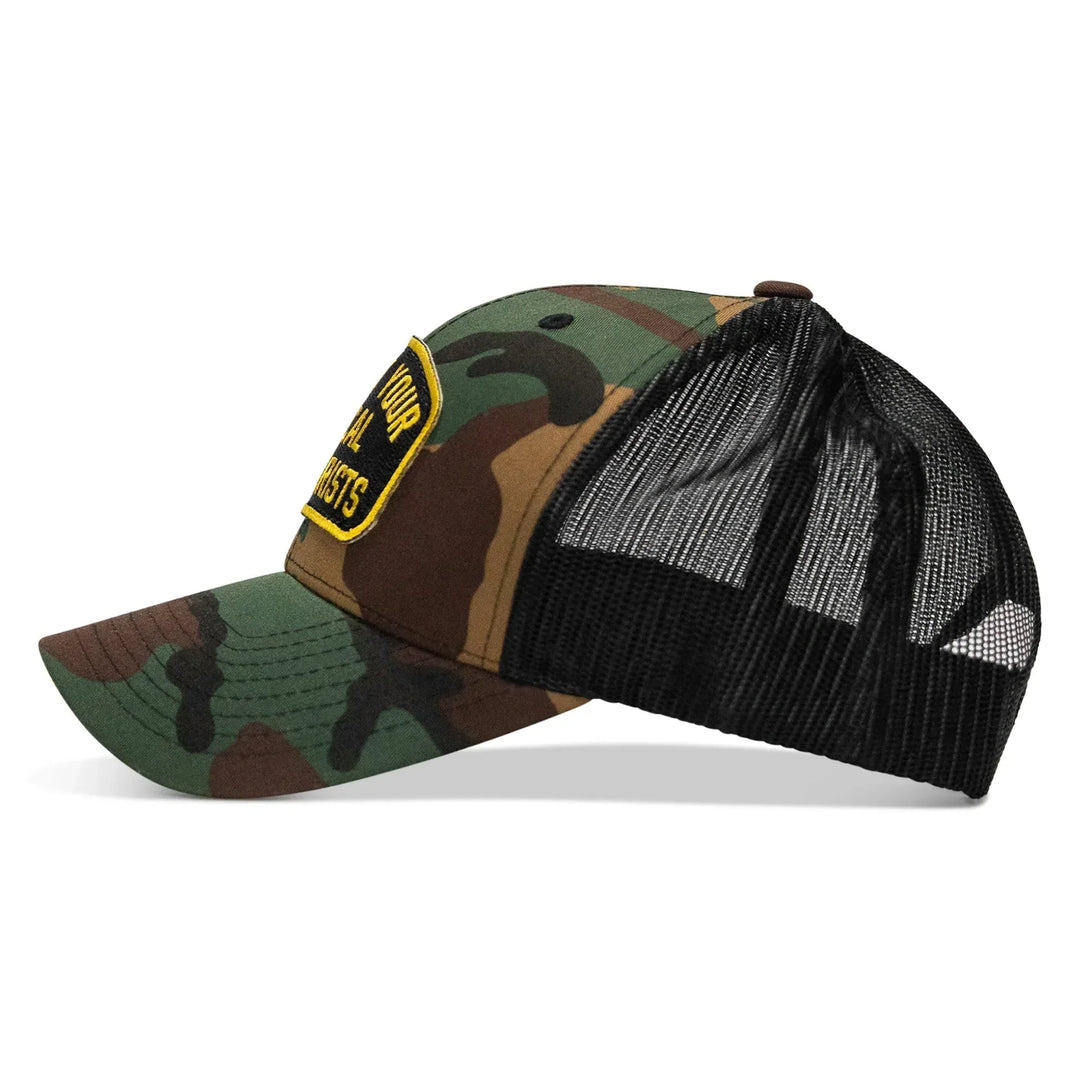 One Revolver Surfboards - Shoot Your Local Terrorists Patch Snapback Hat HEADWEAR