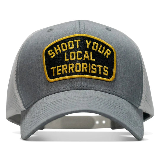 One Revolver Surfboards - Shoot Your Local Terrorists Patch Snapback Hat HEADWEAR
