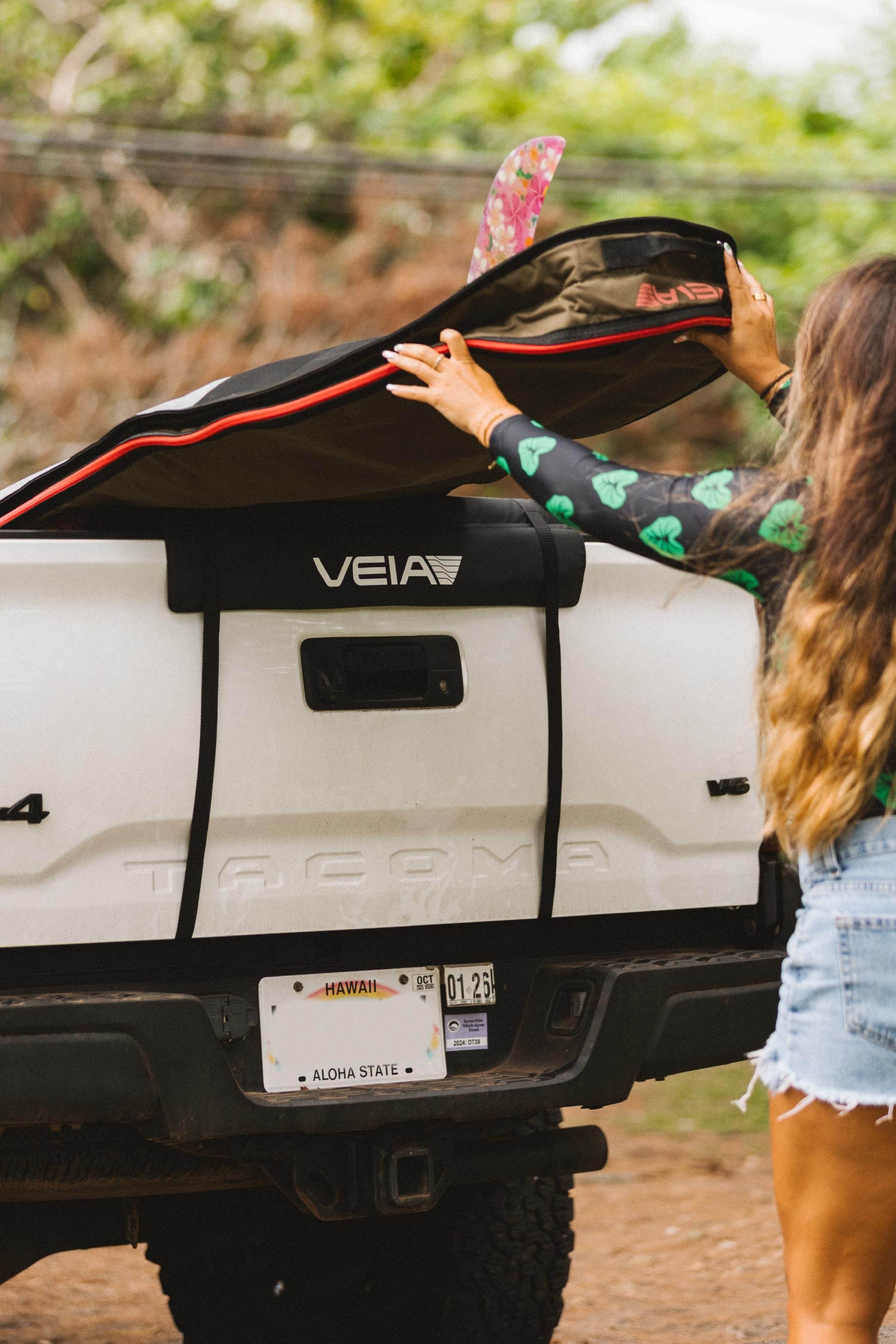 One Revolver Surfboards - Explorer Single Tailgate Truck Pad - Black Rack Pads