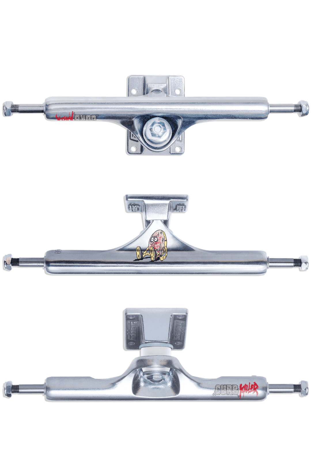 SLAPPY ST1 INVERTED CURB KILLER 10.0 SKATEBOARD TRUCKS - One Revolver Surfboards