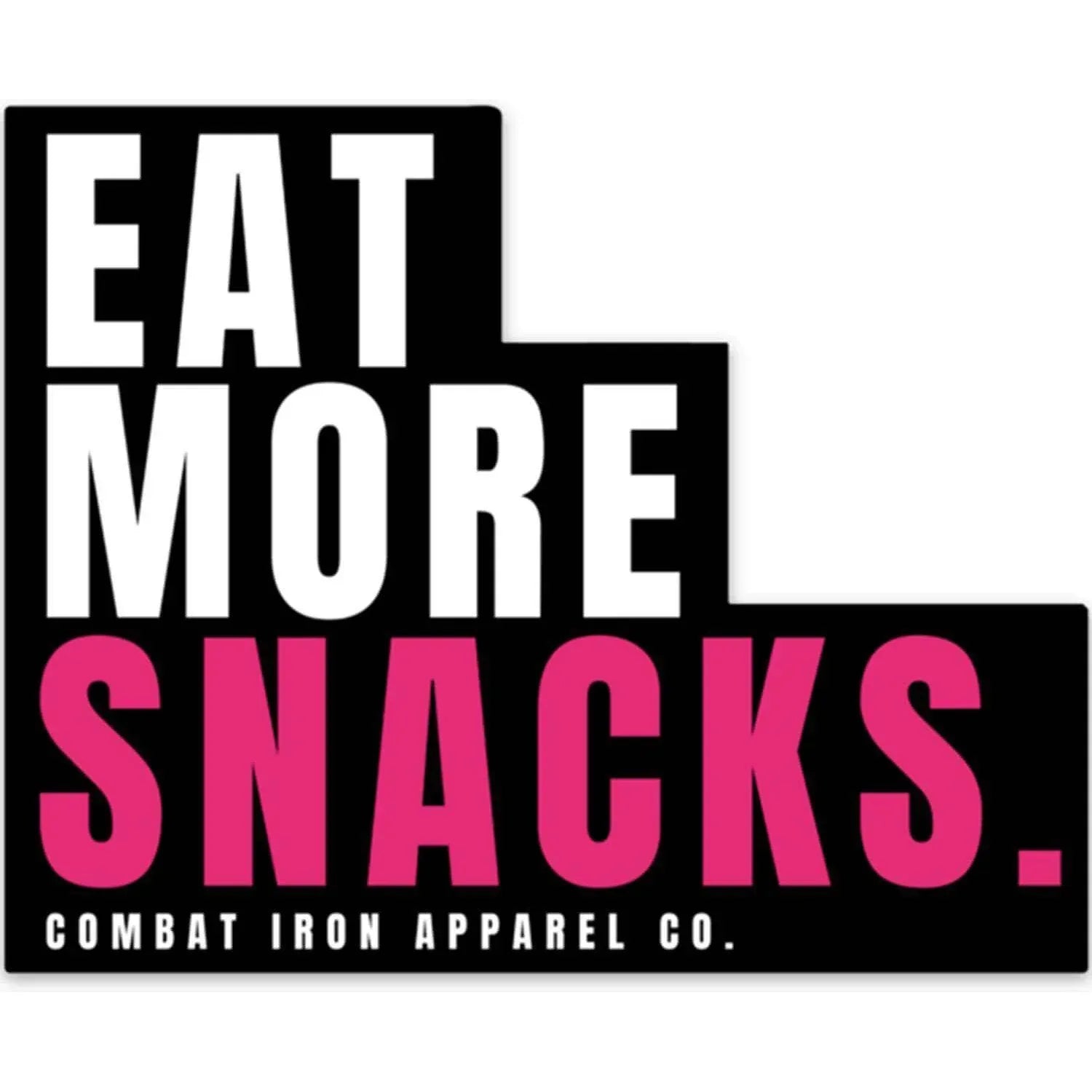 One Revolver Surfboards - EAT MORE SNACKS Stacked Decal DECAL