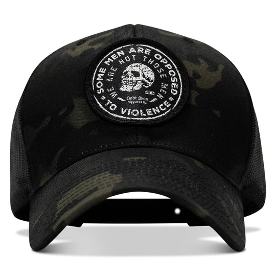 One Revolver Surfboards - Some Men Are Opposed To Violence Patch Snapback Hat HEADWEAR