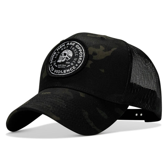 One Revolver Surfboards - Some Men Are Opposed To Violence Patch Snapback Hat HEADWEAR