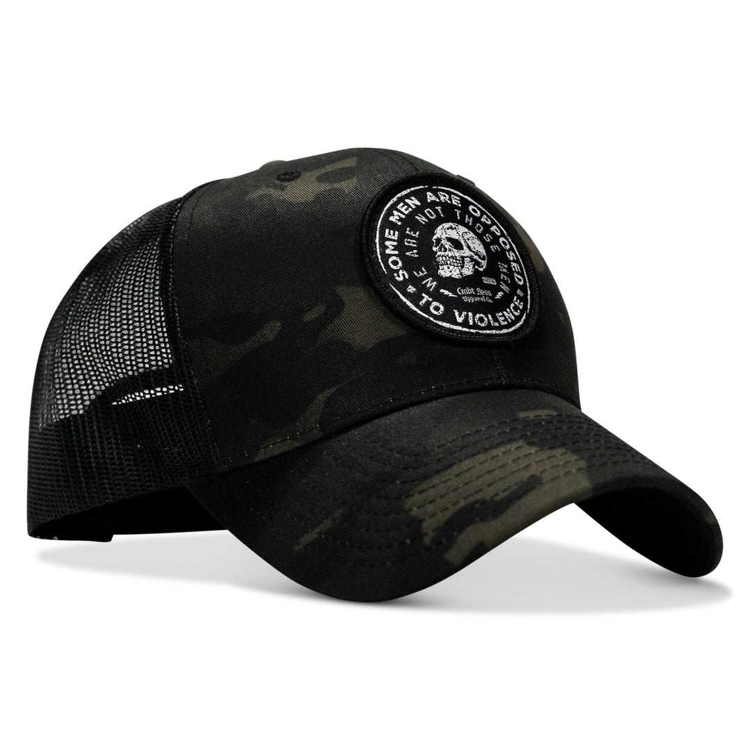 One Revolver Surfboards - Some Men Are Opposed To Violence Patch Snapback Hat HEADWEAR