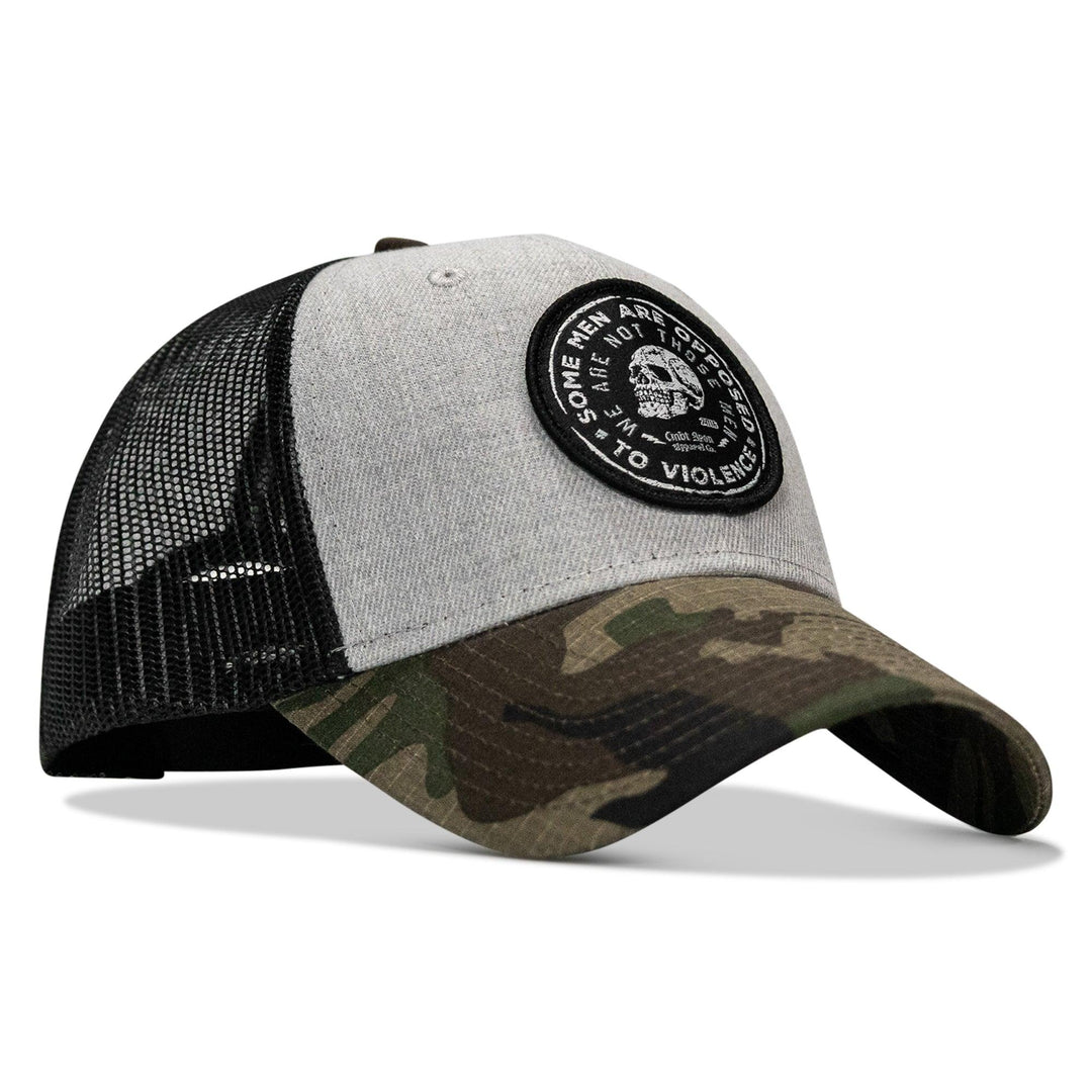 One Revolver Surfboards - Some Men Are Opposed To Violence Patch Snapback Hat HEADWEAR