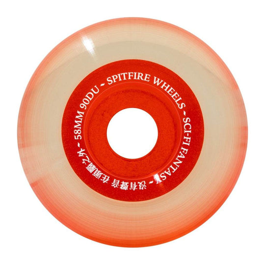 SPITFIRE SCI-FI FANTASY SAPPHIRES ORANGE 58MM 90A SKATEBOARD WHEELS - One Revolver Surfboards