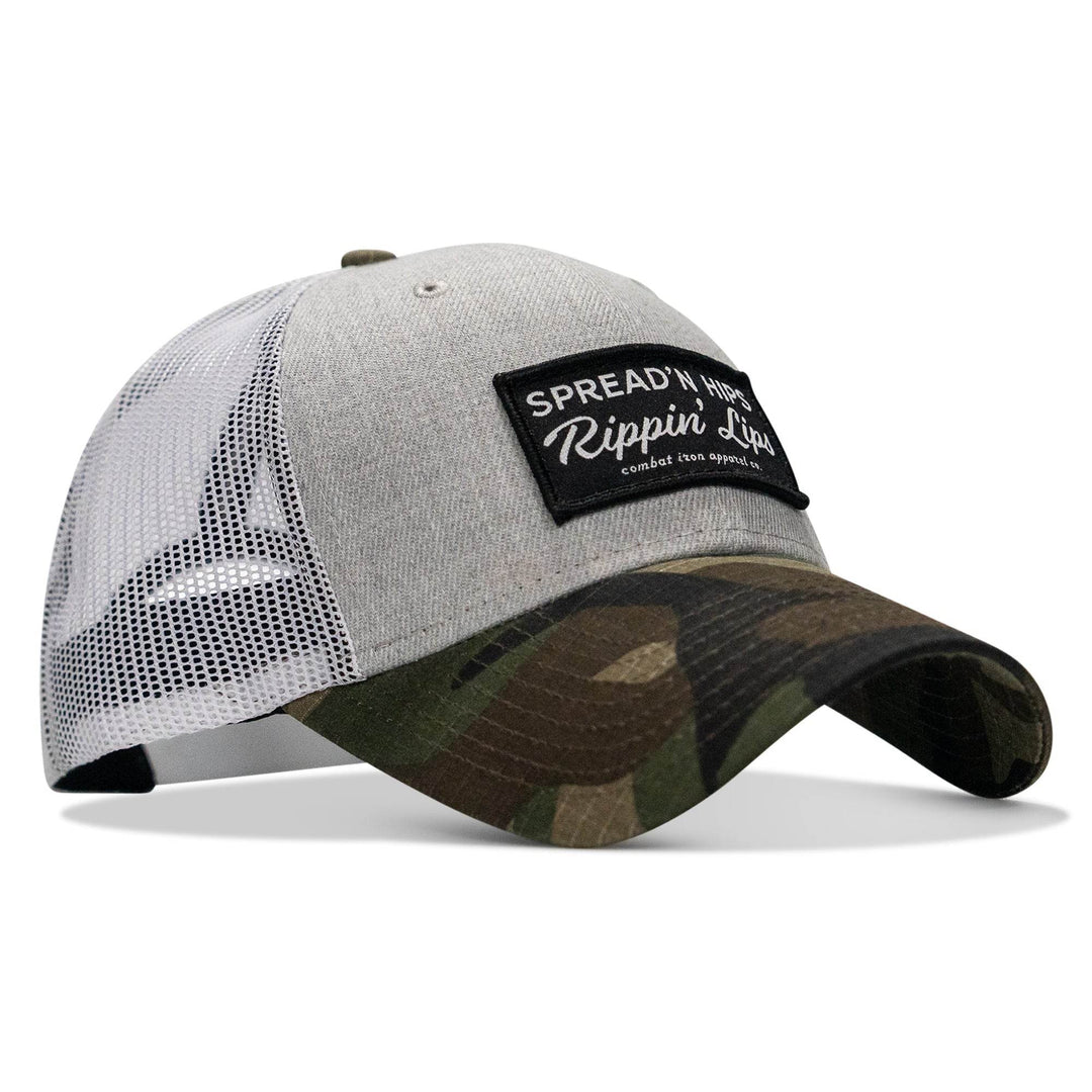 Spreadin' Hips Rippin' Lips Patch Snapback - One Revolver Surfboards