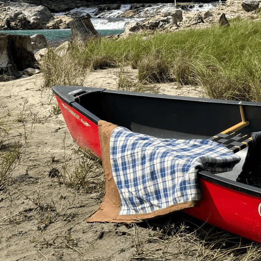 Wool Canvas Camping Blanket - Waxed Canvas Outdoor Blanket / Bushcraft Blanket - One Revolver Surfboards