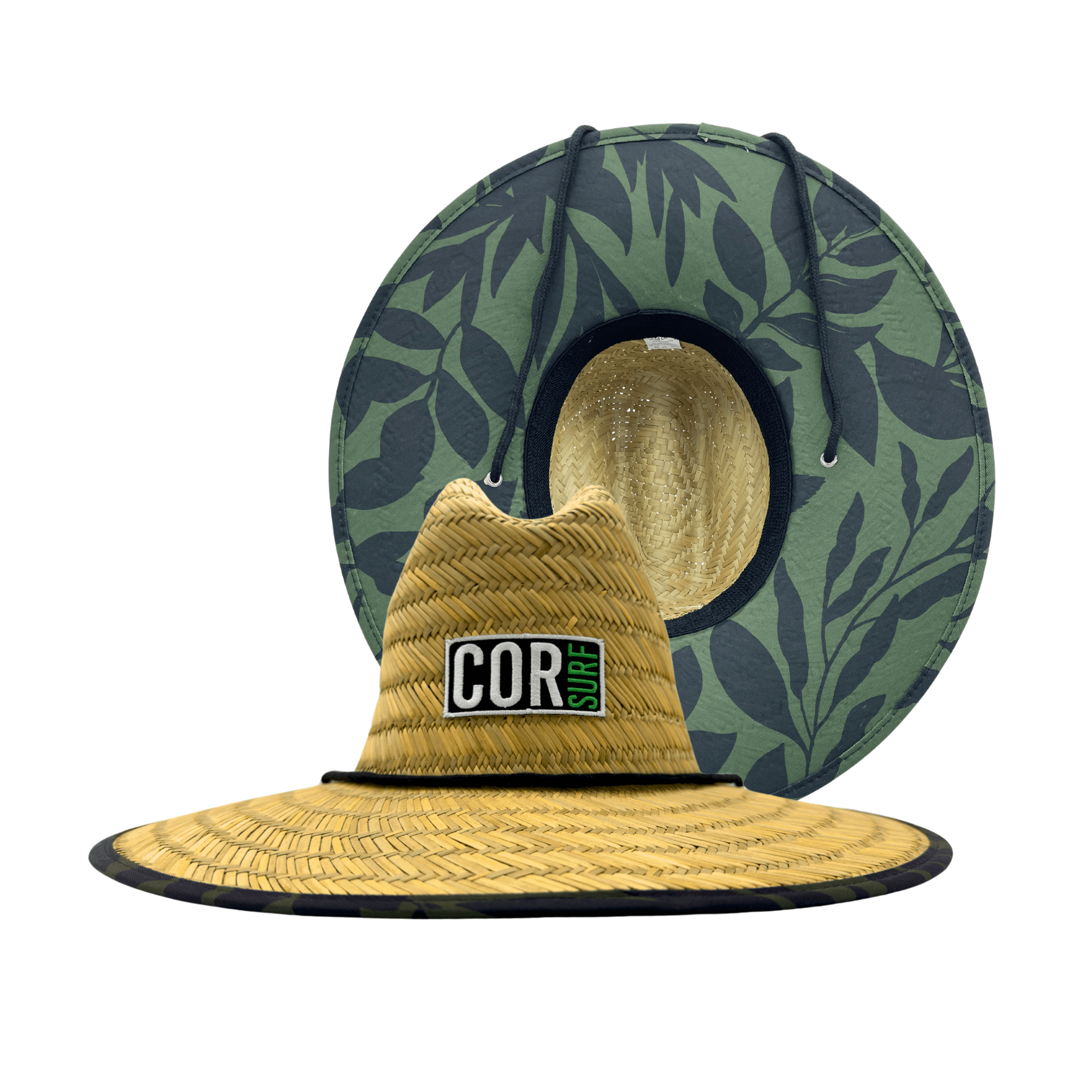 Straw Beach Lifeguard Sun Hat - Kona Green - One Revolver Surfboards