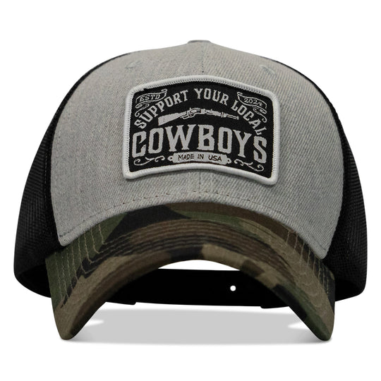 Support Your Local Cowboys Patch Snapback Hat