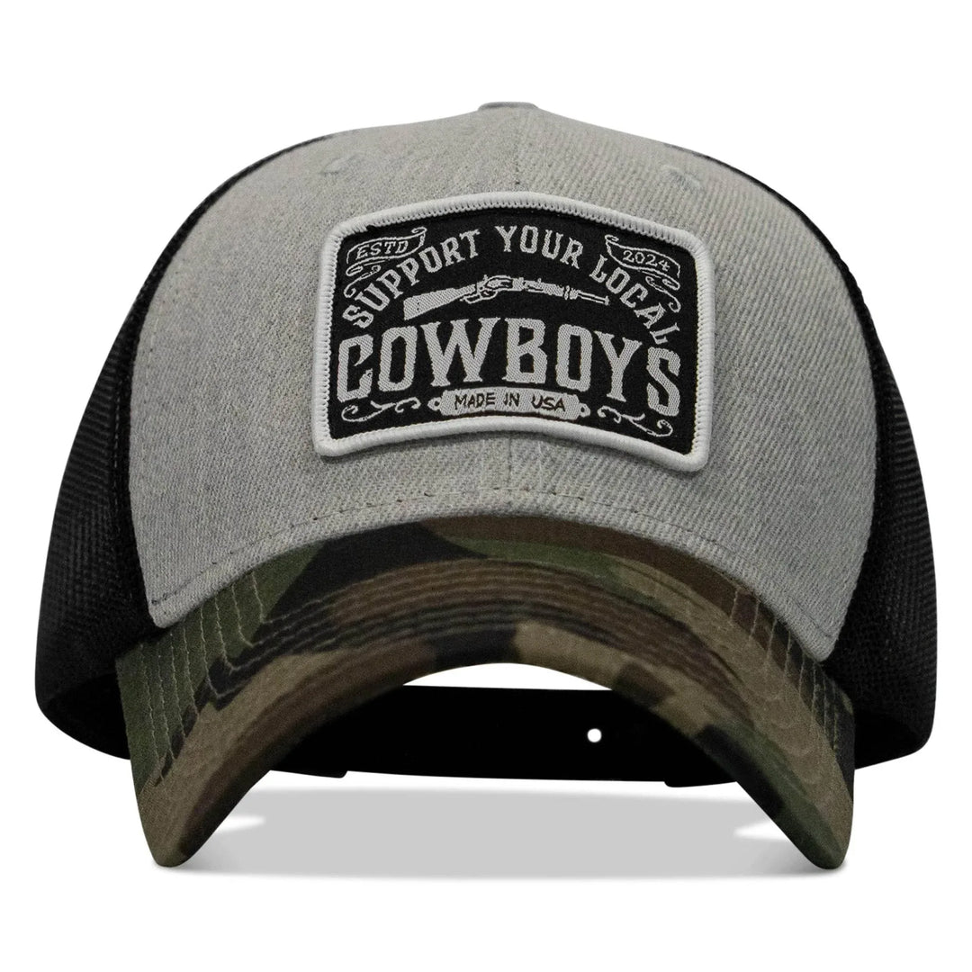 One Revolver Surfboards - Support Your Local Cowboys Patch Snapback Hat HEADWEAR