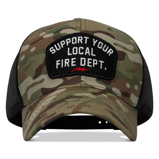 One Revolver Surfboards - Support Your Local Fire Dept. Patch Snapback Hat HEADWEAR