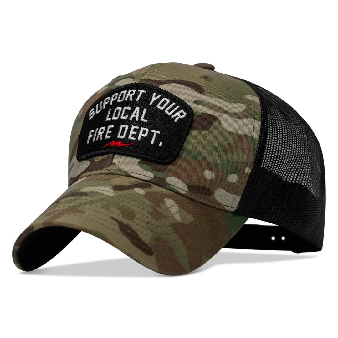 One Revolver Surfboards - Support Your Local Fire Dept. Patch Snapback Hat HEADWEAR