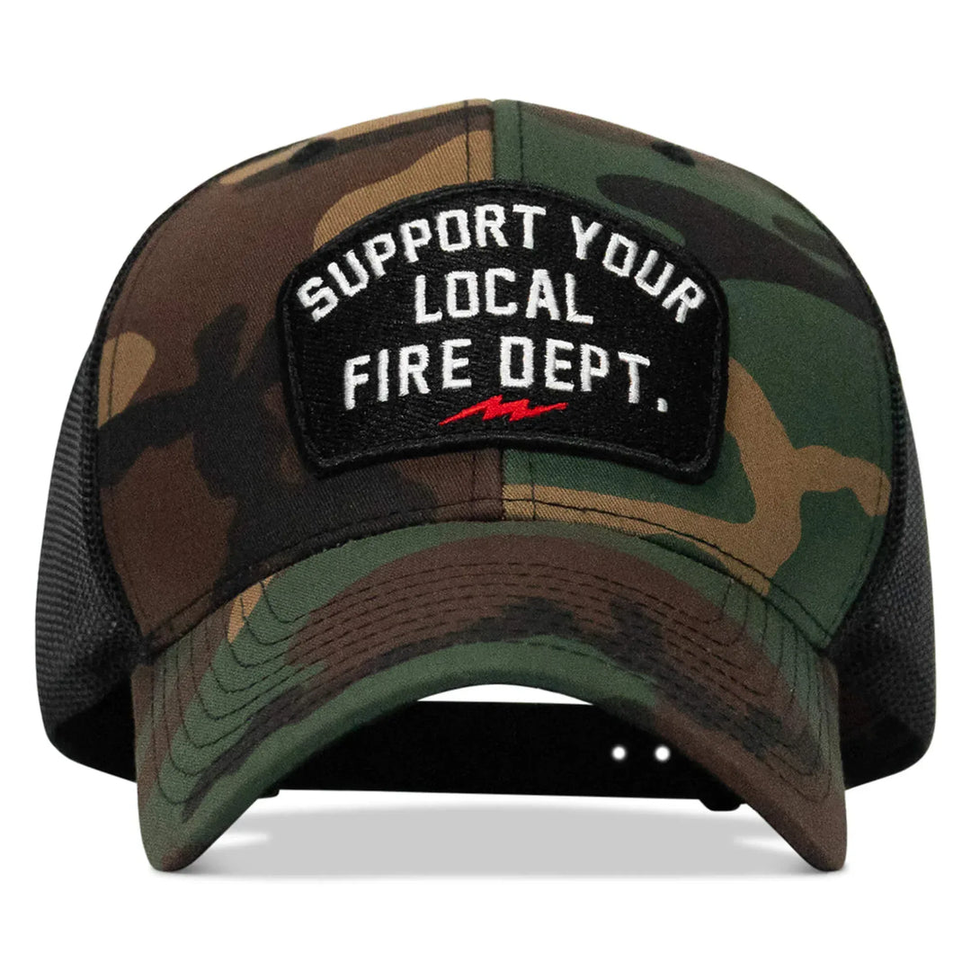 One Revolver Surfboards - Support Your Local Fire Dept. Patch Snapback Hat HEADWEAR
