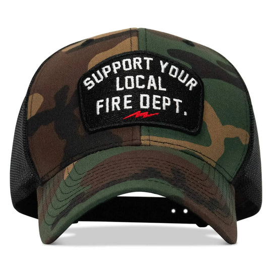 One Revolver Surfboards - Support Your Local Fire Dept. Patch Snapback Hat HEADWEAR