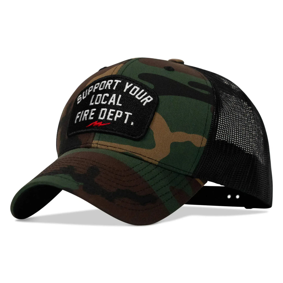 One Revolver Surfboards - Support Your Local Fire Dept. Patch Snapback Hat HEADWEAR