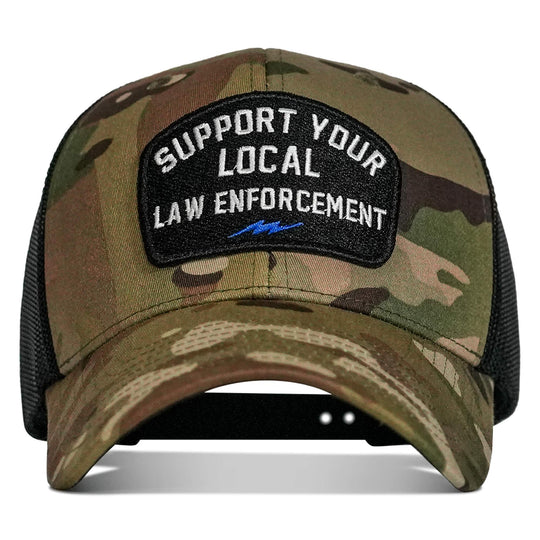 One Revolver Surfboards - Support Your Local Law Enforcement Mid-Profile Snapback Hat HEADWEAR
