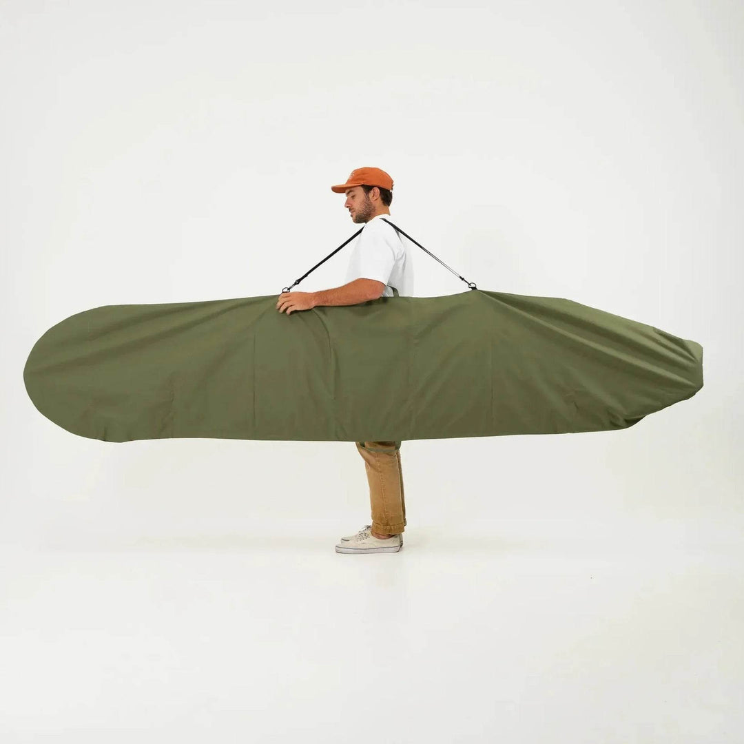 FARO Canvas Surfboard Bag (olive color) - One Revolver Surfboards
