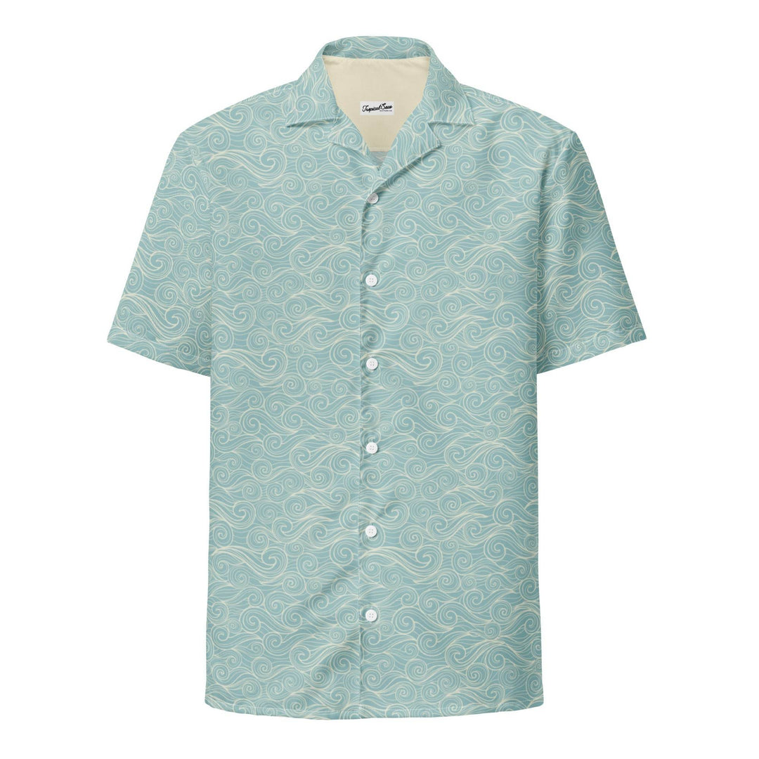 Salty Swirls Button Down Hawaiian Shirt - One Revolver Surfboards