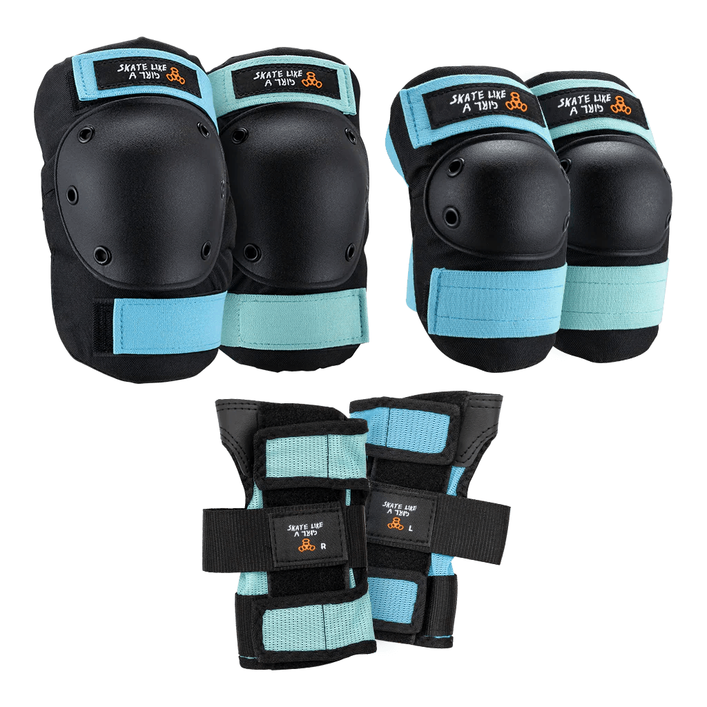 Triple Eight Saver Series - Skate Like A Girl Safety Pads 3-PK - One Revolver Surfboards