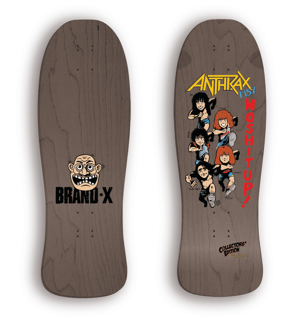 Brand-X Anthrax 1987 Skateboard Deck - One Revolver Surfboards