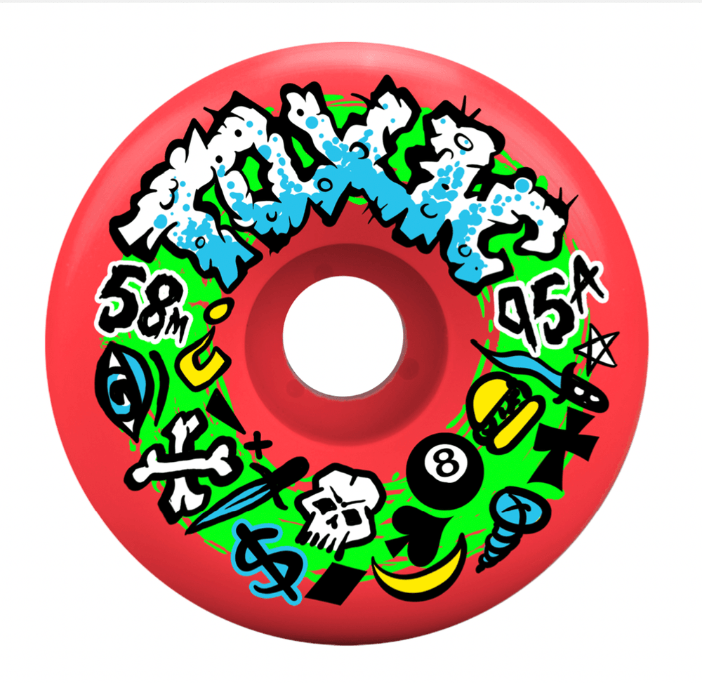 Toxic Team MED HARD Wheels 58mm/95A - Skateboard Wheels - One Revolver Surfboards