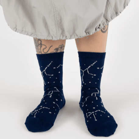 Baggu Crew Sock - Constellation Midnight - One Revolver Surfboards