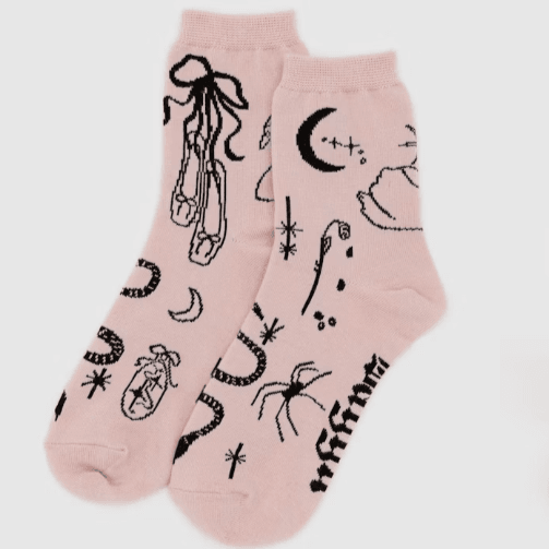 Baggu Crew Sock - Ballet Icons - One Revolver Surfboards