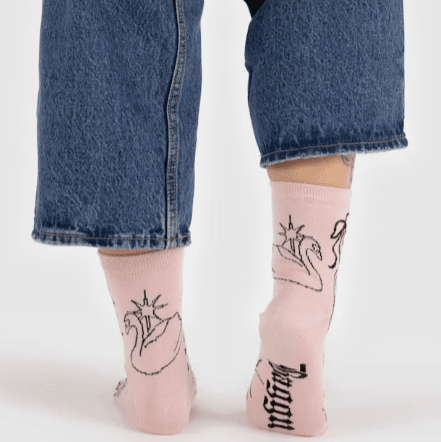 Baggu Crew Sock - Ballet Icons - One Revolver Surfboards