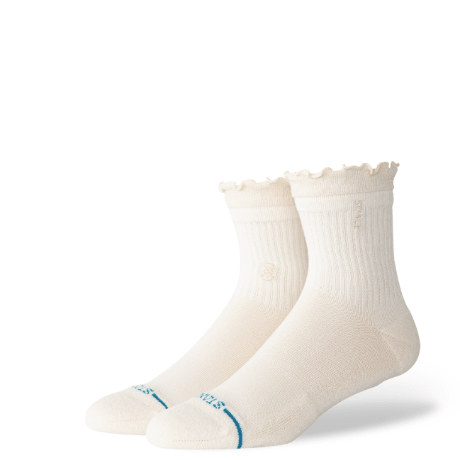 Stance Butter Blend Ruffle Quarter Sock - Canvas - One Revolver Surfboards