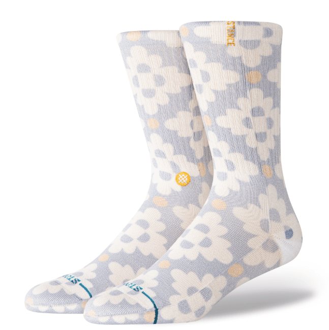 Stance Butter Blend Medium Cushion Crew Socks - San Lucas - Stone Blue - One Revolver Surfboards