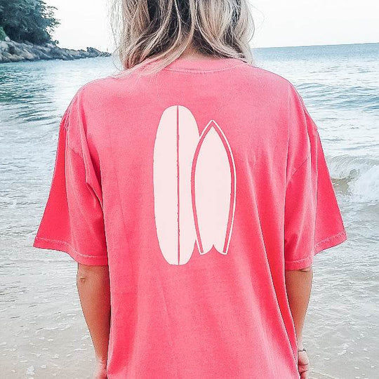 Girls Surf Too Adult Tee - One Revolver Surfboards