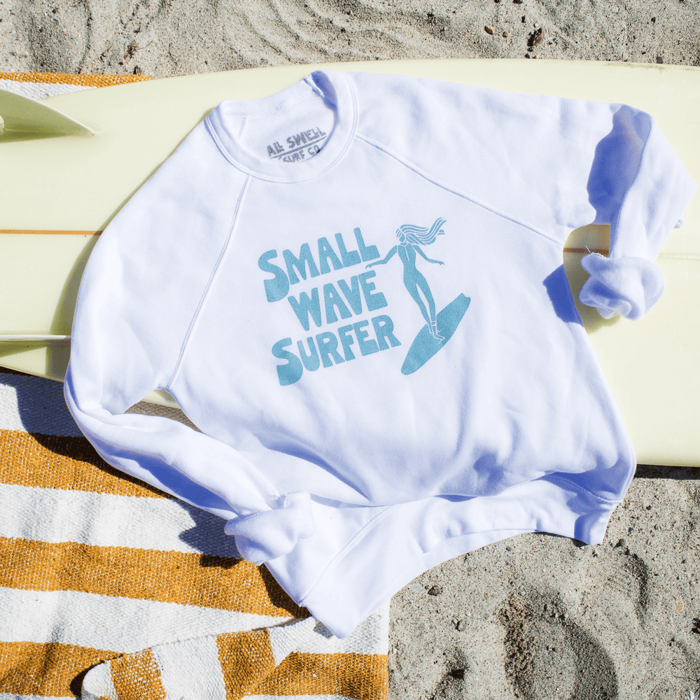 Small Wave Surfer Sweatshirt - sweatshirt - One Revolver Surfboards