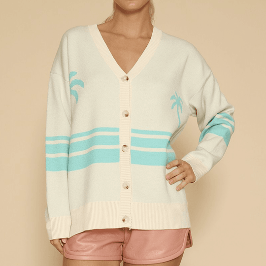 Ocean Sunset Cardigan Teal - One Revolver Surfboards