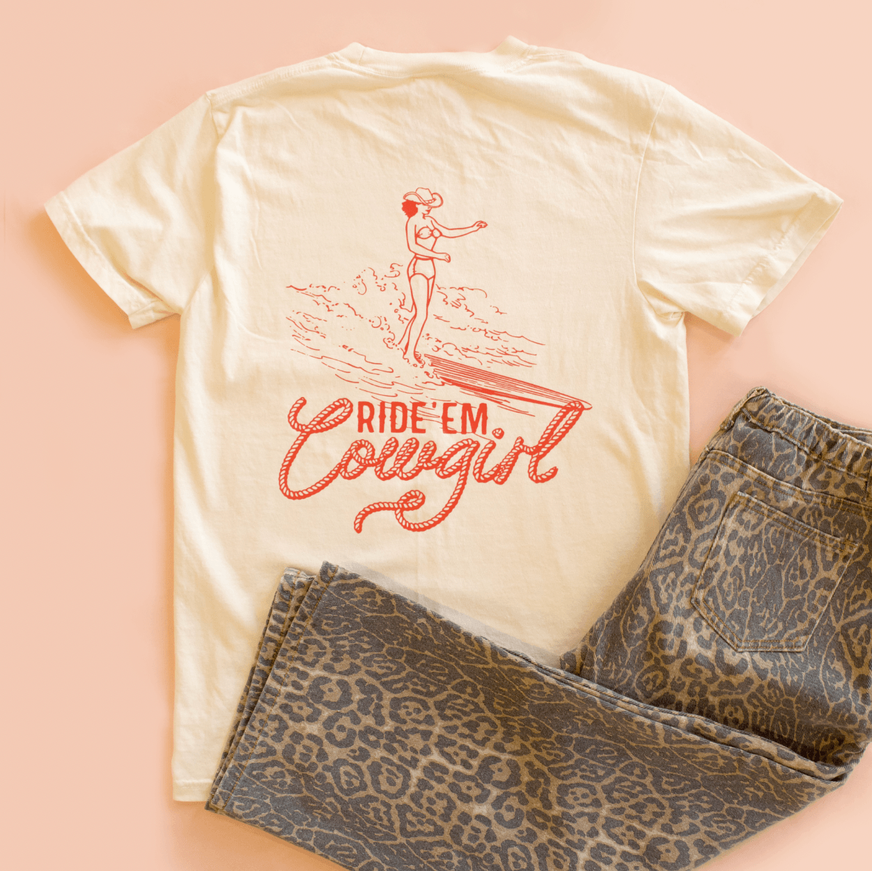 Ride 'Em Cowgirl Surf Tee - One Revolver Surfboards