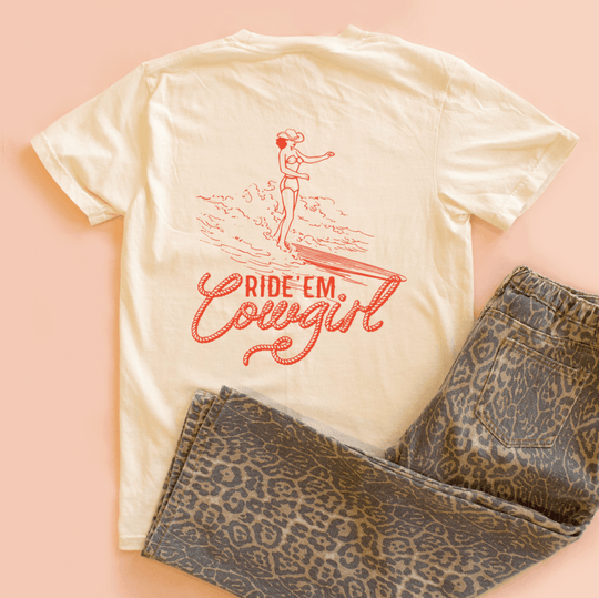 Ride 'Em Cowgirl Surf Tee - One Revolver Surfboards