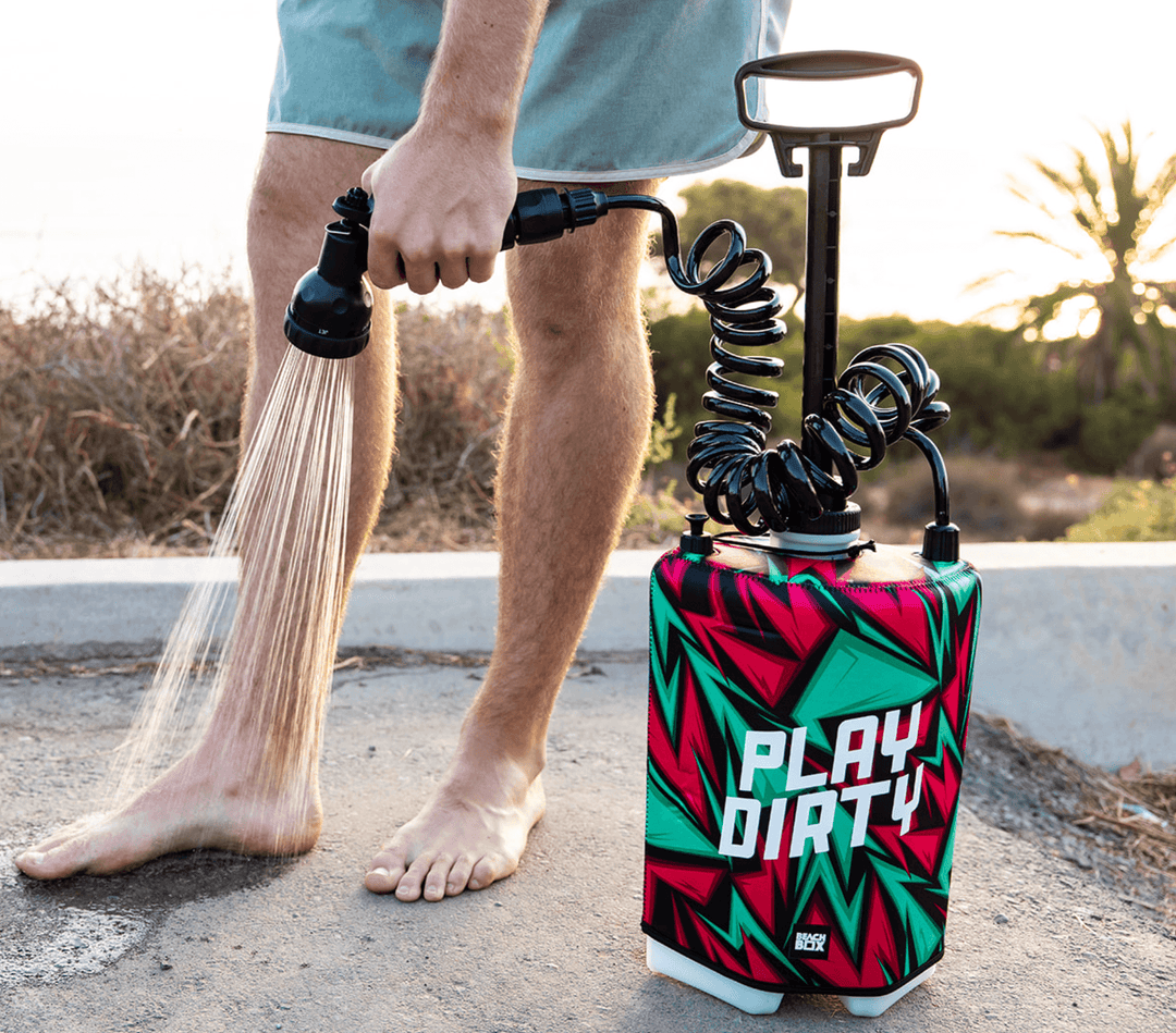 BeachBox Portable Shower Tank - 'Play Dirty' - One Revolver Surfboards
