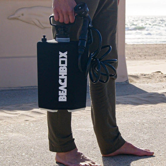 BeachBox Portable Shower Tank 'Black' - One Revolver Surfboards