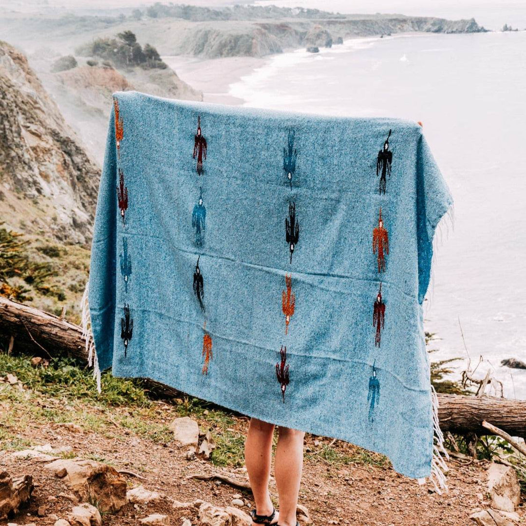 Sky Blue Baja Thunderbird Blanket - One Revolver Surfboards