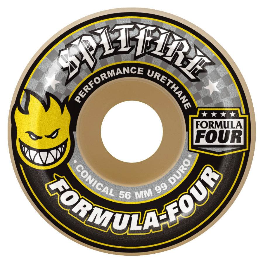 SpitFire F4 Conical 56mm 99a Skateboard Wheels - One Revolver Surfboards