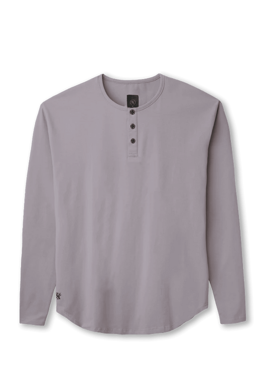 L/S Henley Curved Hem VX - One Revolver Surfboards