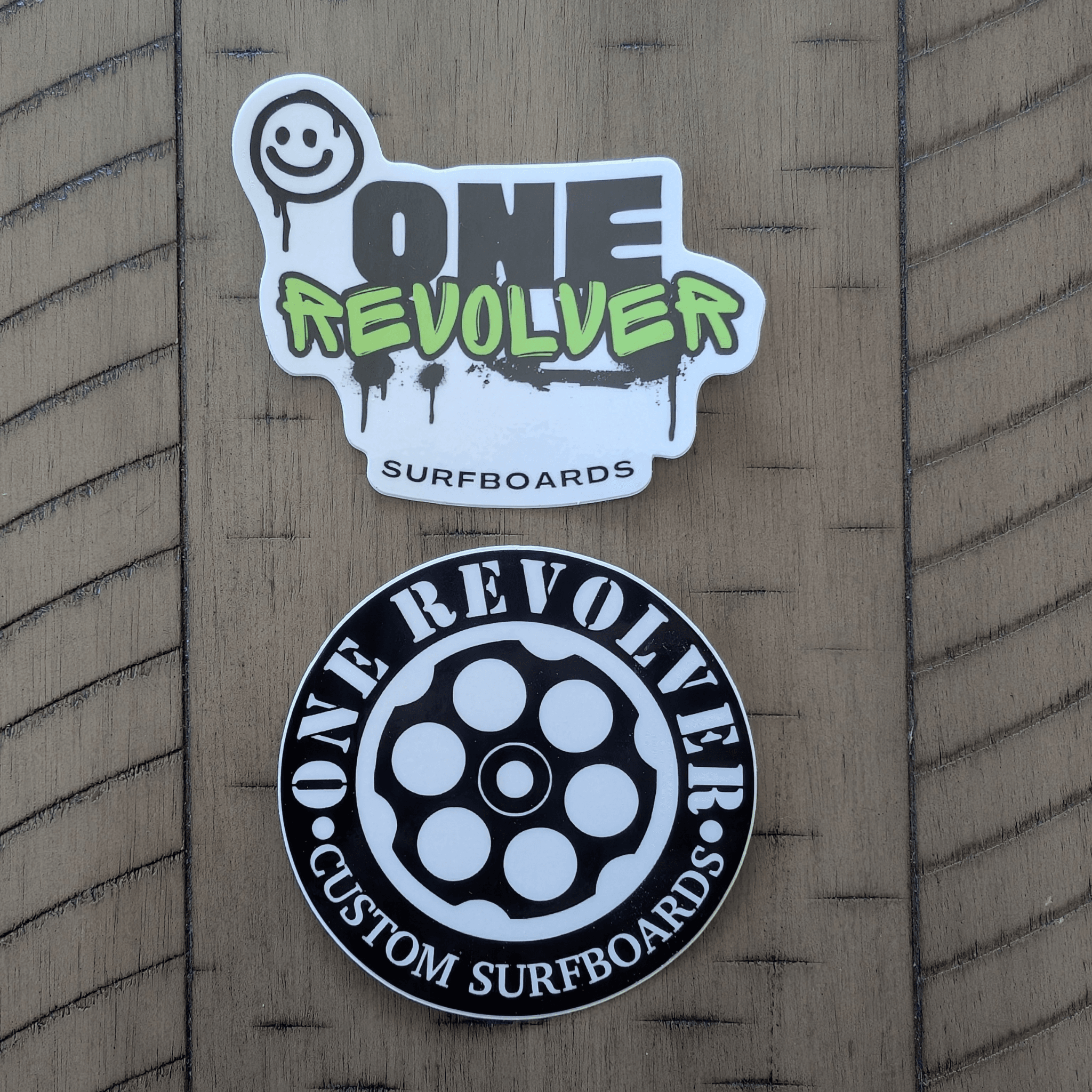 One Revolver Surf Sticker Pack – 2 Premium Vinyl Decals - One Revolver Surfboards