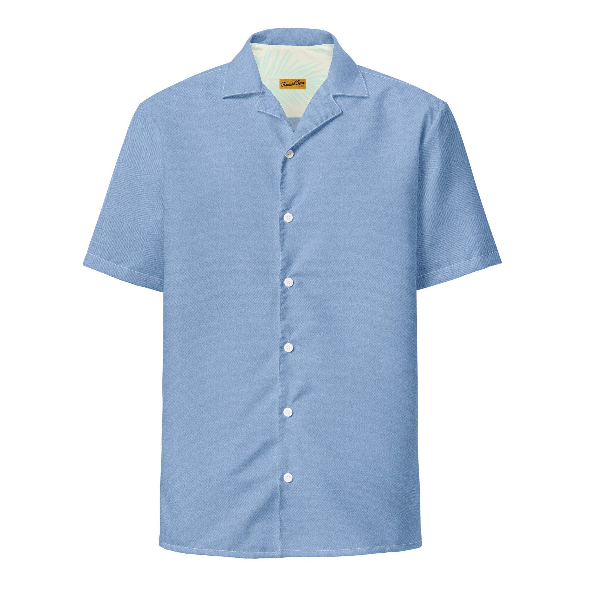 Summer Blues Luxury Performance Button Down Camp Shirt - One Revolver Surfboards