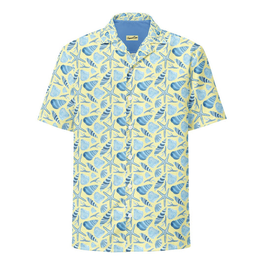 Sunny Shell Button Down Hawaiian Shirt - Hawaiian Shirts - One Revolver Surfboards