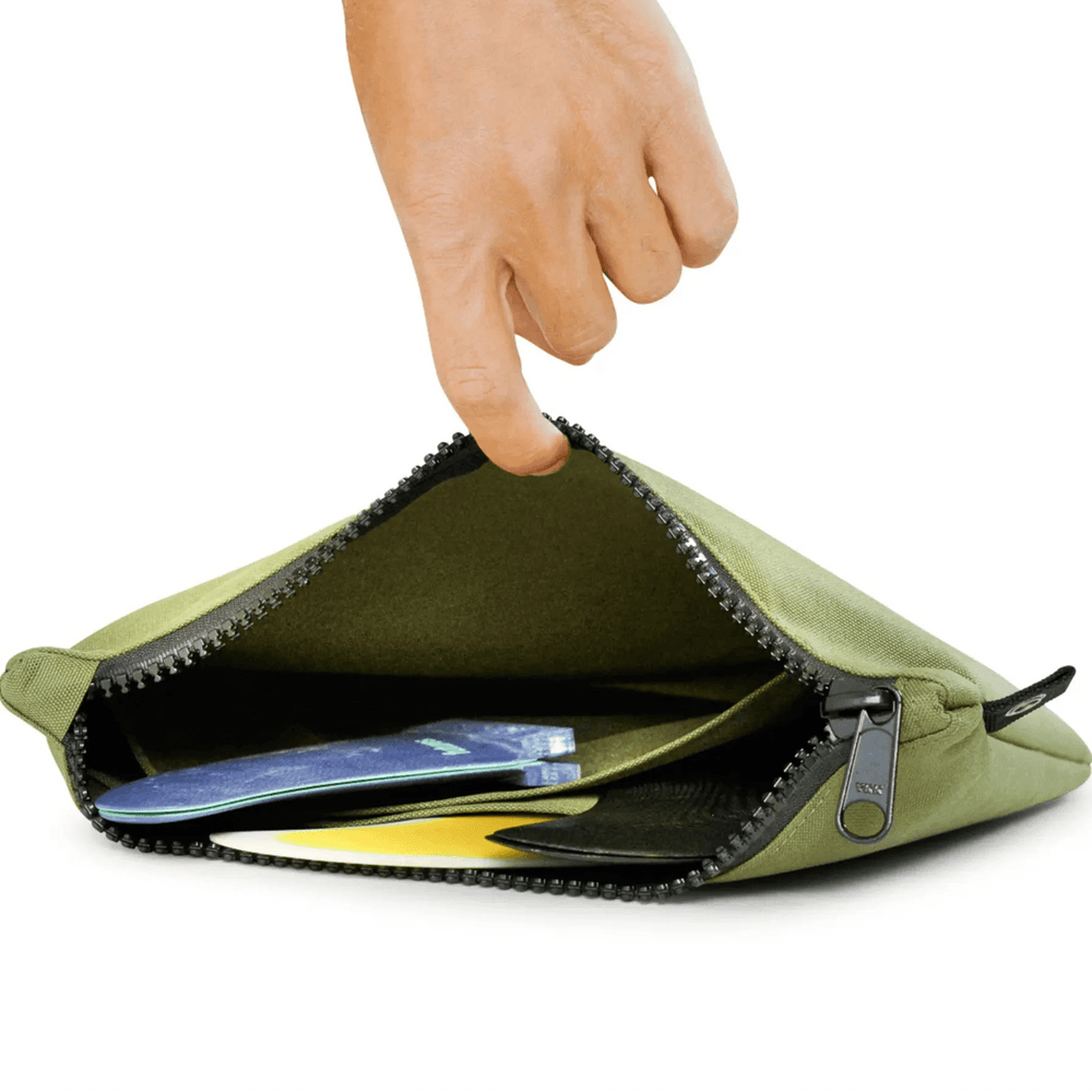 FARO Surfboard Fin Wallet Fin Case (olive color) - One Revolver Surfboards