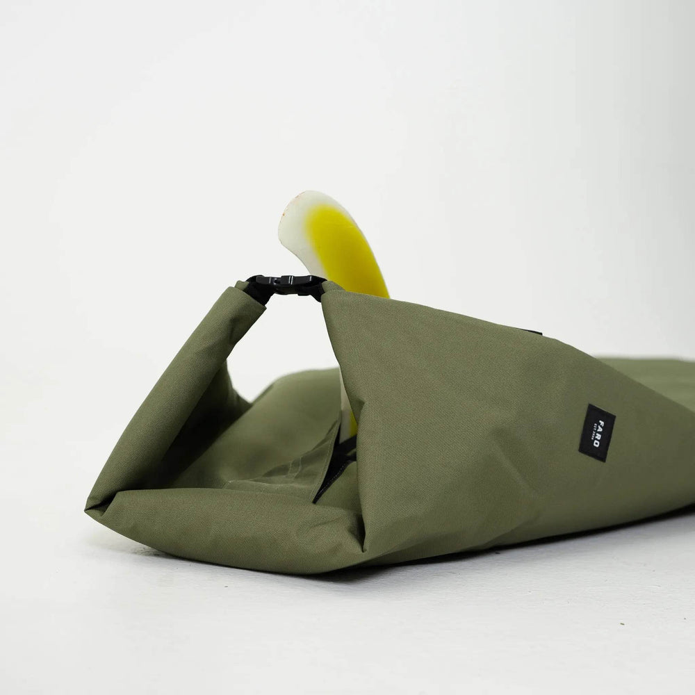 FARO Canvas Surfboard Bag (olive color) - One Revolver Surfboards