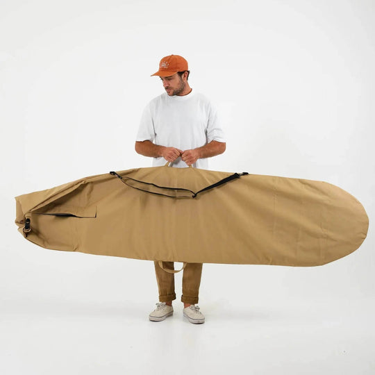 FARO Canvas Surfboard Bag (tan color) - Surfboard Bag - One Revolver Surfboards