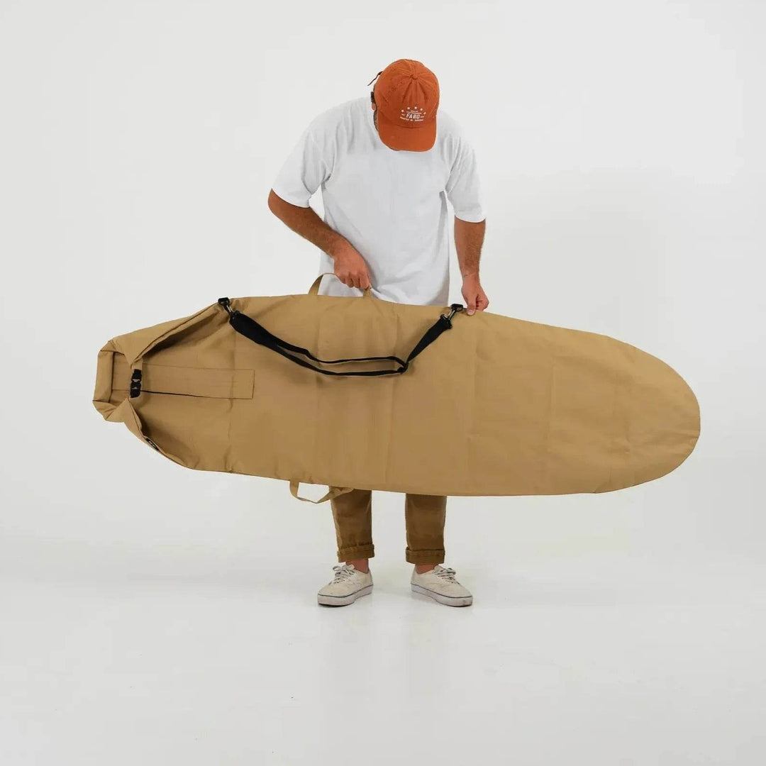 FARO Canvas Surfboard Bag (tan color) - Surfboard Bag - One Revolver Surfboards