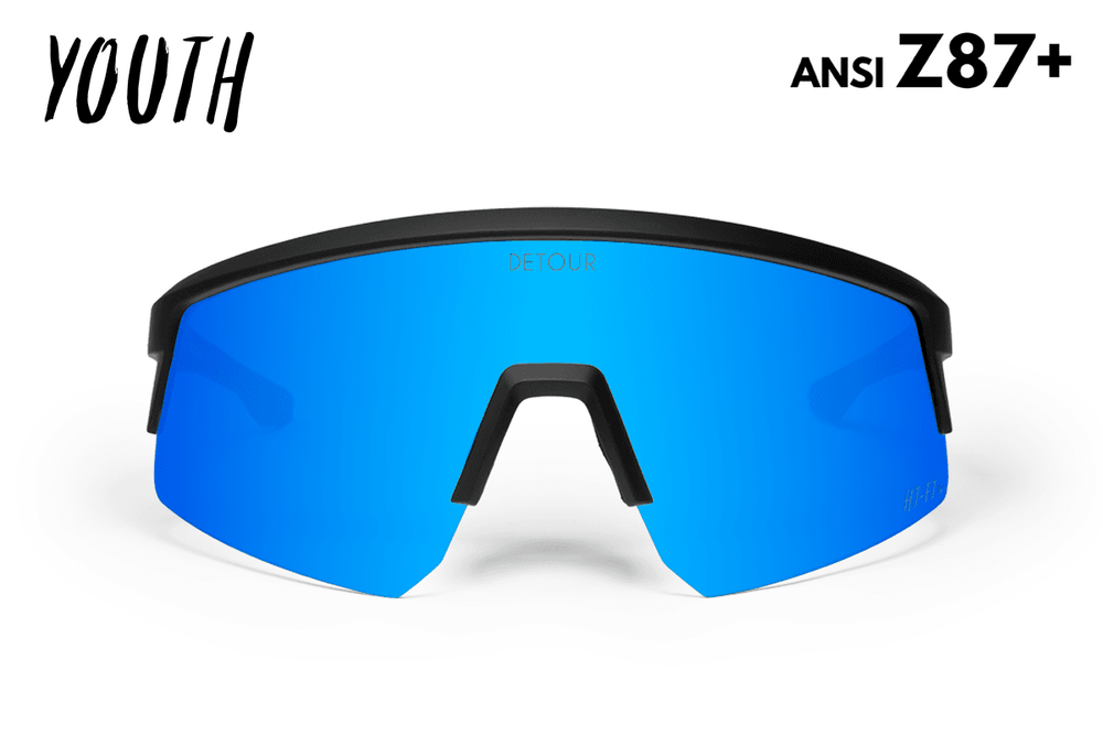 Surge Youth - Matte Black - Electric Blue - One Revolver Surfboards