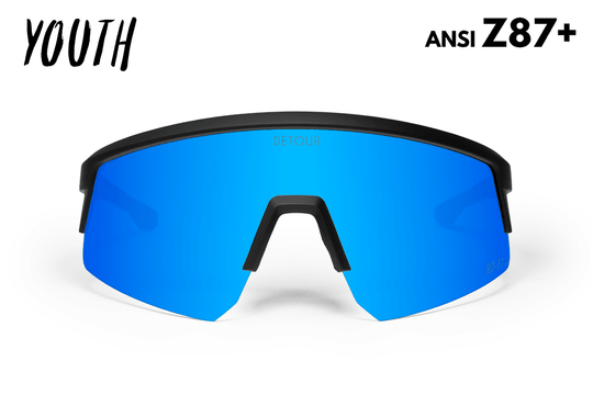 Surge Youth - Matte Black - Electric Blue - One Revolver Surfboards
